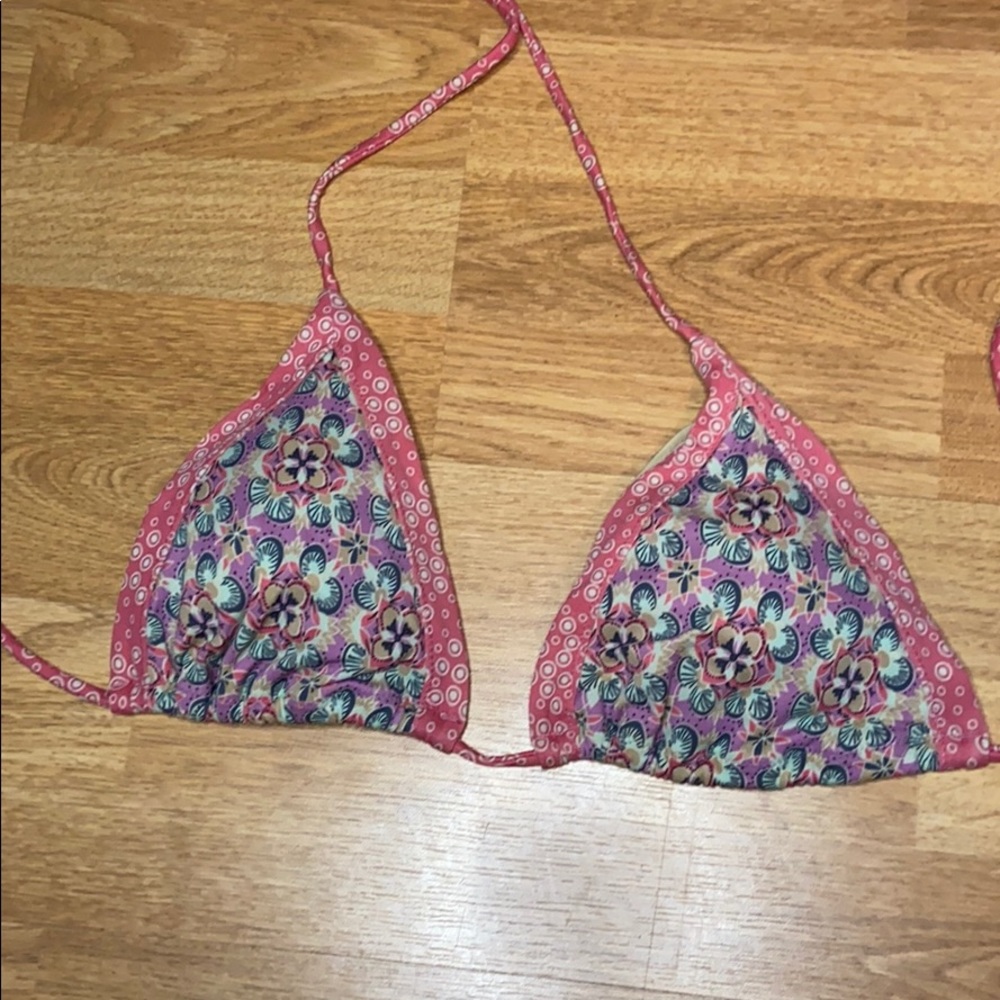 Colorful Victoria’s Secret triangle bikini top